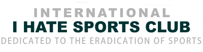 International I Hate Sports Club Logo